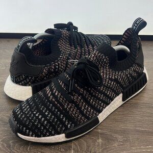 BRAND NEW adidas Men’s NMD R1 STLT Primeknit Core Black Sz 12 B37636